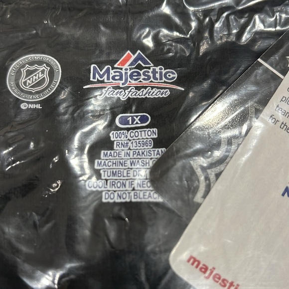 NHL ANAHEIM DUCKS LOGO SHIRT MAJESTIC FANS FASHION SIZE 1X NWT - Picture 7 of 9